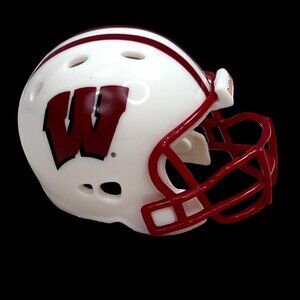 Riddell Mini Helmet University Wisconsin Badgers UW NCAA Big Ten Red White 2 in